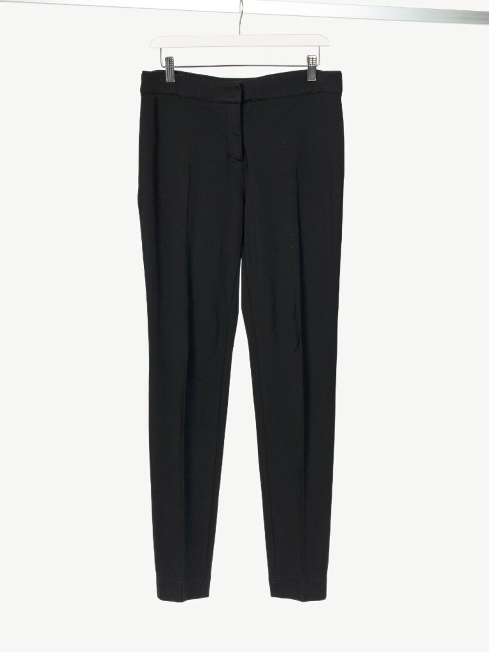 Akris Punto Black Ponte Pintuck-Seam Slim Pants